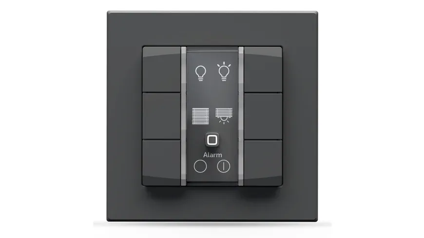 Homematic IP Wandtaster Homematic IP Funk Wandtaster ? 6-fach, 230 V, anthrazit