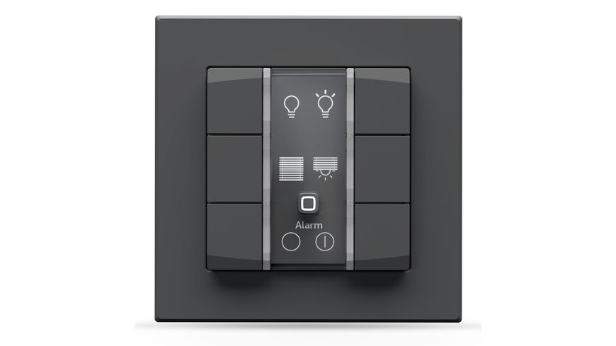Homematic IP Wandtaster Homematic IP Funk Wandtaster ? 6-fach, 230 V, anthrazit