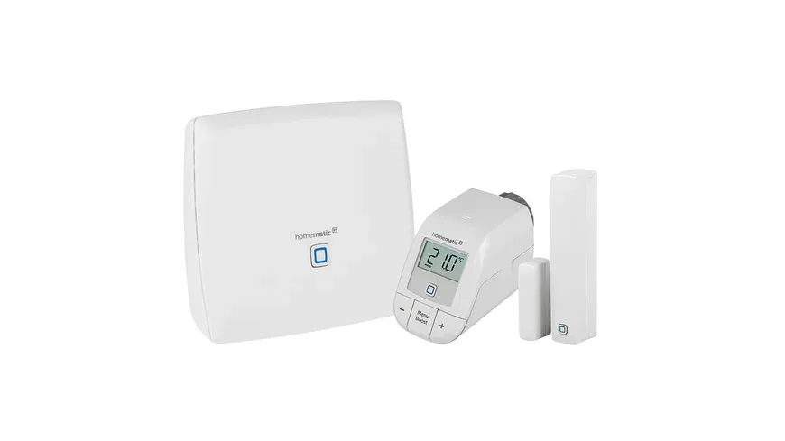Homematic IP Smart Home Set Heizen mit CCU3, Heizkörperthermostat und Fenster- und Türkontakt