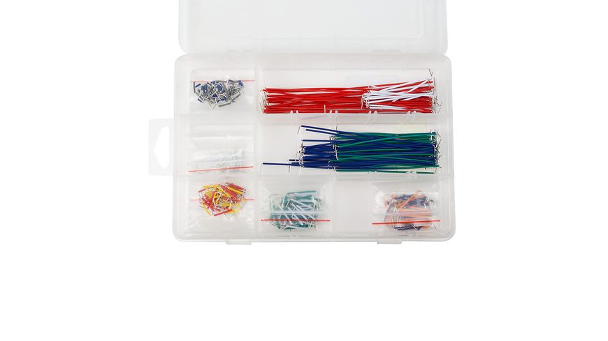 Velleman WJW351 Steckbrücken-Set Rot, Orange, Gelb, Grün, Blau, Grau, Weiß