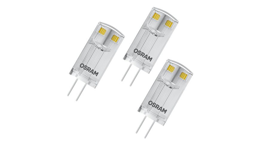 OSRAM HOMELIGHTING 4058075449985 LED EEK F (A - G) G4 Spezialform 0.9 W = 10 W Warmweiß (Ø x L) 12 mm x 33 mm 3 St.