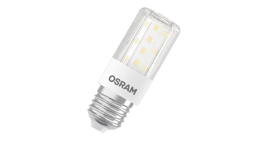 OSRAM HOMELIGHTING 4058075607347 LED EEK E (A - G) E27 Batterieform 7.3 W = 60 W Warmweiß (Ø x H) 32 mm x 90 mm dimmbar