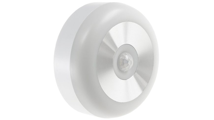 ChiliTec LED-Nachtlicht mit PIR-Bewegungsmelder, Batteriebetrieb, Magnethalterung, 70 lm