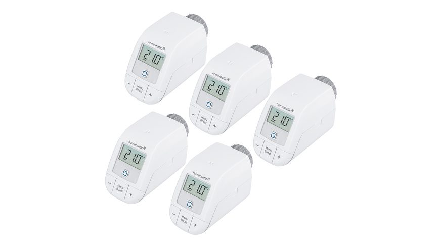 Homematic IP Smart Home 5er-Set Heizkörperthermostat - basic HmIP-eTRV-B-2