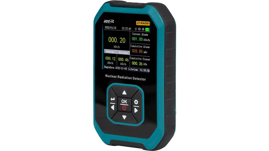 Joy-it JT-RAD01 Geigerzähler Strahlung: Beta, Gamma, Röntgen akustischer Warnton, optisches Signal