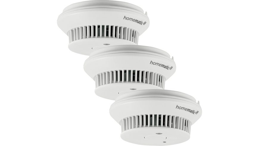 Homematic IP Smart Home 3er-Set Rauchwarnmelder mit Q-Label, HmIP-SWSD-2