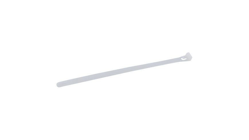 REV Ritter wiederverschließbare Kabelbinder, Kunststoff,200 x 7,6 mm, 25 Stück, Weiß