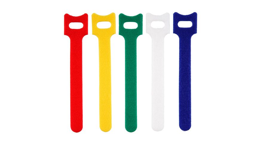REV Ritter Klettband, 125 x12mm, 5 Stück, verschiedene Farben