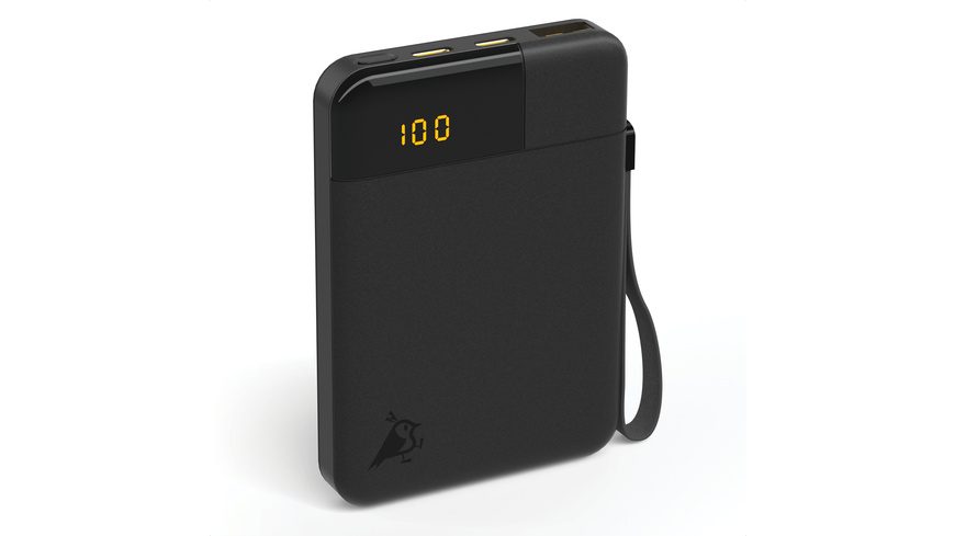 Aqiila Powerbird B5B Powerbank 5000 mAh LiPo USB-A, USB-C® Schwarz