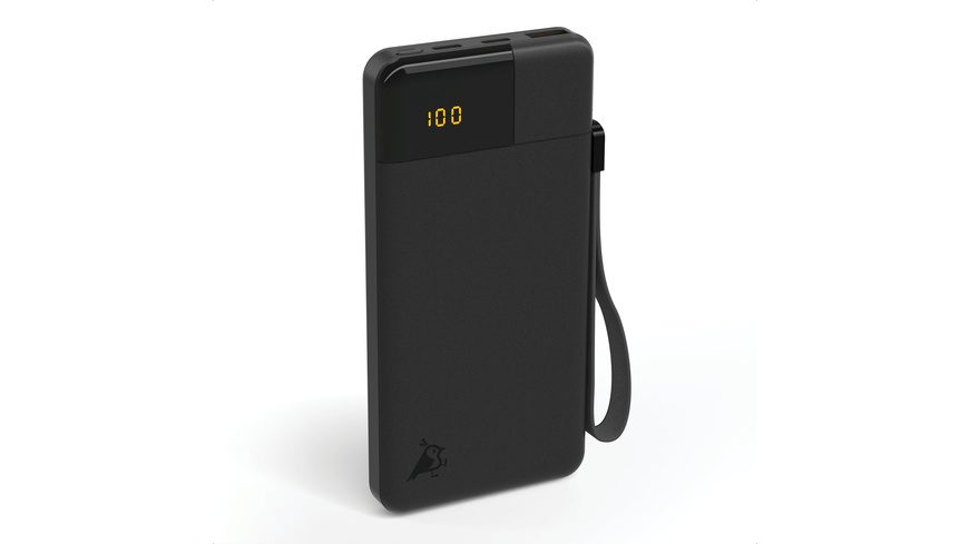 Aqiila Powerbird B10B Powerbank 10000 mAh LiPo USB-A, USB-C® Schwarz