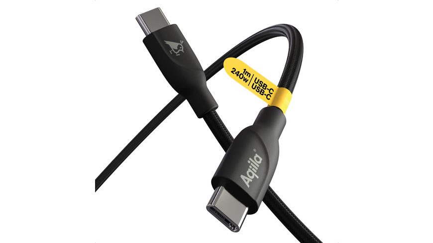 Aqiila Cablebird CB11 USB-C® Kabel USB 2.0 USB-C® Stecker 1.00 m Schwarz AQCBPBICB2BD867