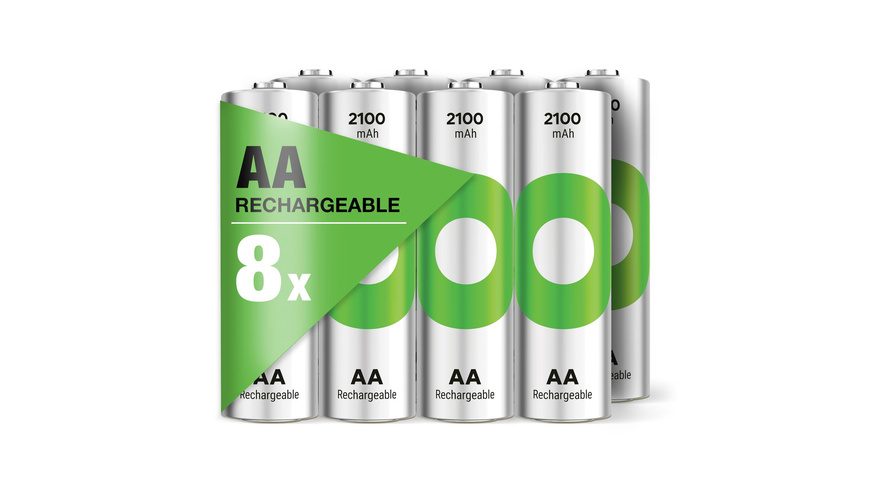 GP ReCyko Mignon (AA)-Akku NiMH 2100 mAh 1.2 V 8 St.