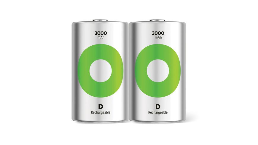 GP ReCyko Mono (D)-Akku NiMH 3000 mAh 1.2 V 2 St.