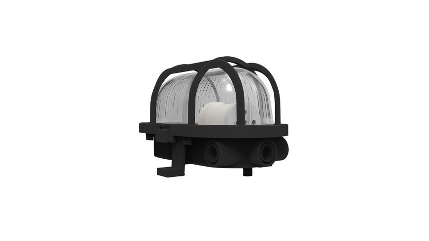 Müller-Licht Oval Feuchtraumleuchte E27 60 W Schwarz