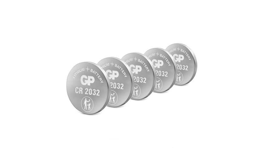 GP Batteries CR2032 Knopfzelle CR 2032 Lithium 220 mAh 3 V 5 St.