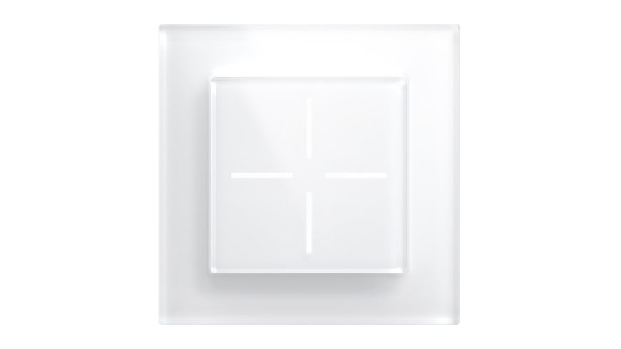 Homematic IP Smart Home Set Glastaster, 1-fach-Glasrahmen, 1x HmIP-WGS, 1x HmIP-GF1