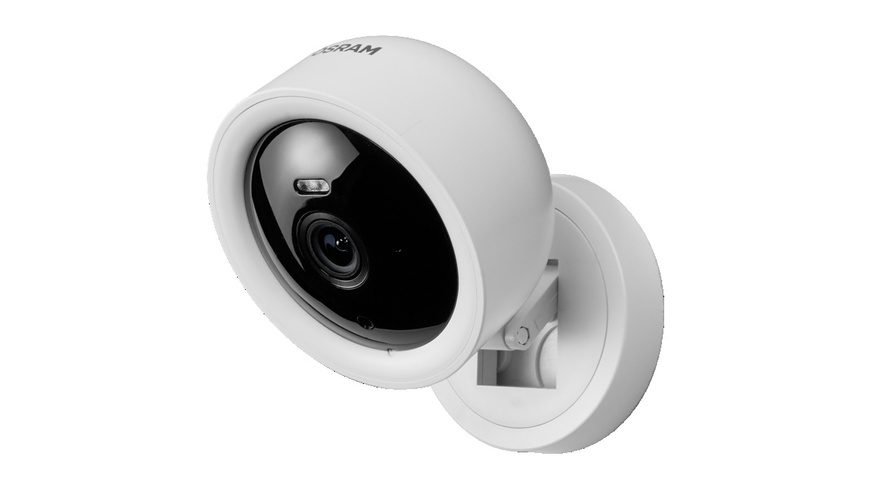OSRAM SMART+ Smart Home WLAN-Überwachungskamera, Outdoor, 2K QHD, Weiß