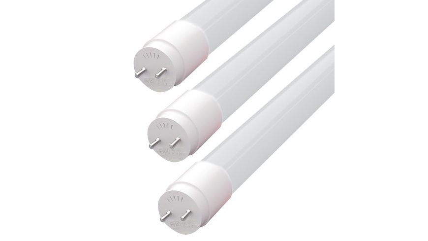 Blulaxa 3er-Set 18-W-T8-LED-Röhrenlampe, G13, 1850 lm, 3000 K, warmweiß, KVG/VVG, Glasröhre, 120 cm