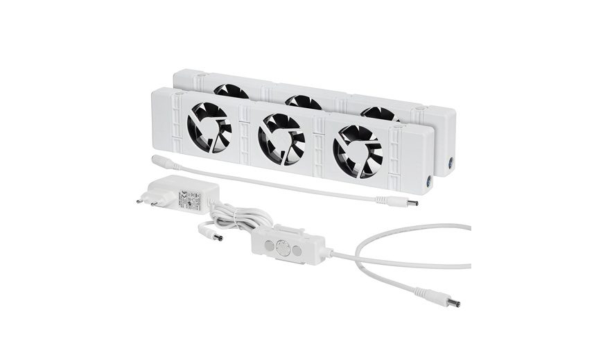 SpeedComfort Heizkörperventilator Duo-Set, weiß