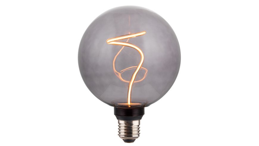 ENOVALITE LED Filament Leuchtmittel, YARN GLOBE, Amber, E27, 4.9W, 200lm, 1800K, dimmbar