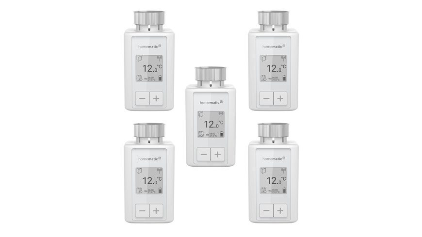 Homematic IP Smart Home 5er-Set Heizkörperthermostat HmIP-eTRV-F