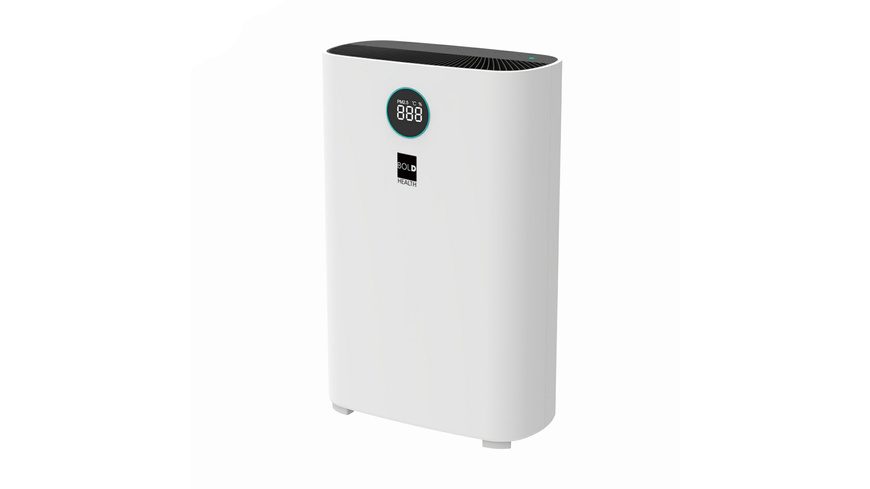 Die BOLD HEALTH Smart Home Luftreiniger SANDER, 66 W, 35-61 m², Lautstärke 20-65 dB (A), CADR: 510 m³/h, WLAN
