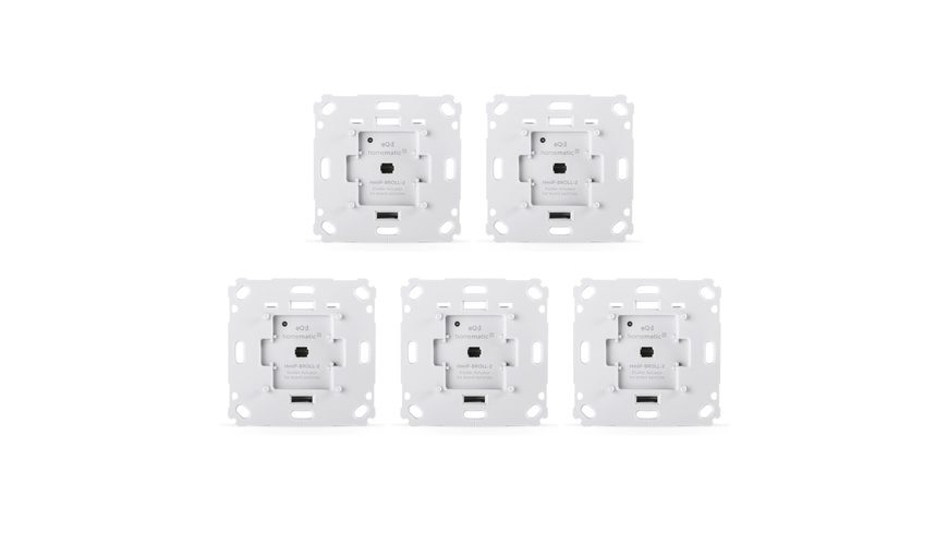 Homematic IP Smart Home 5er-Set Rollladenaktor für Markenschalter HmIP-BROLL-2