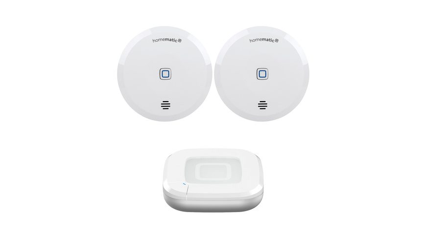 Homematic IP Smart Home Set Wassersensor mit Access Point 2 und zwei Wassersensoren