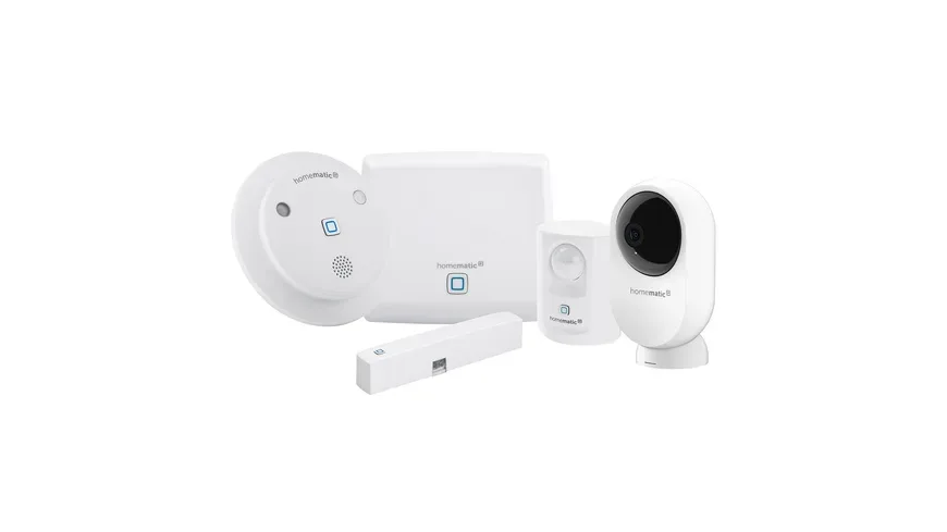 Homematic IP Smart Home Set Sicherheit mit Starter Set Alarm und Innenkamera ? plus, HmIP-SK7 und HmIP-CI-PL