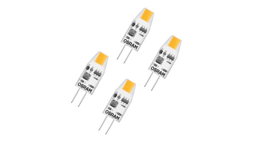 OSRAM HOMELIGHTING 4099854340284 LED EEK F (A - G) G4 1 W = 10 W Warmweiß (Ø x H) 10 mm x 10 mm 5 St.