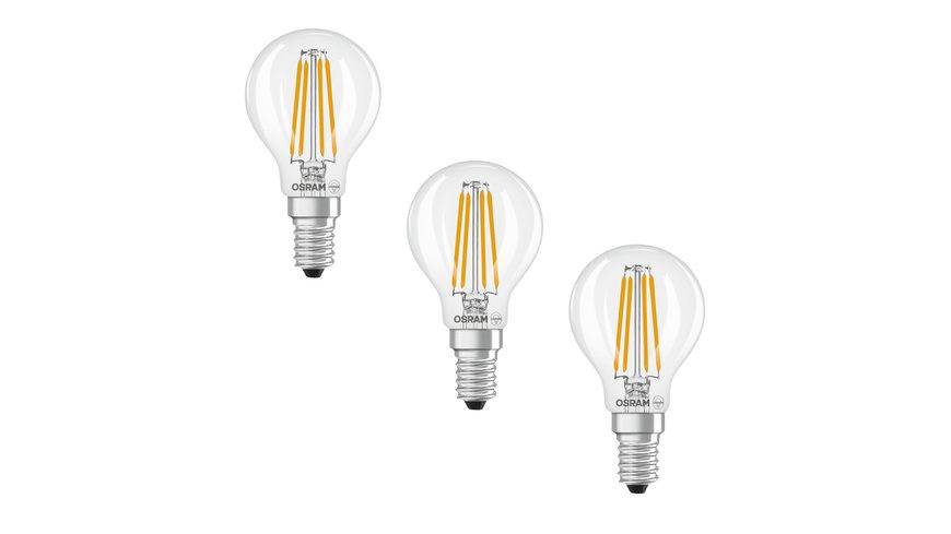 OSRAM HOMELIGHTING 4099854514395 LED EEK D (A - G) E14 5.9 W Warmweiß (Ø) 45 mm Filament 3 St.