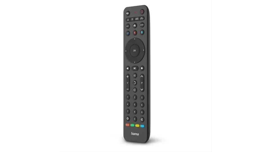 hama Universal-Fernbedienung TV, Infrarot, für 8 Geräte, lernfähig, App-Tasten