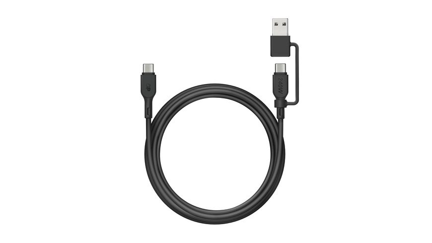GP USB-Kabel USB-C®, USB-A Stecker 1.50 m Schwarz GPCBCCBVBKUSB971
