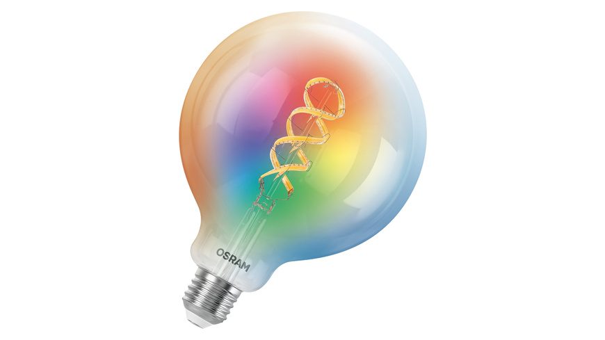 OSRAM SMART+ Smart Home E27-LED-Lampe, WLAN, dimmbar, IP20, RGBWW, Klar