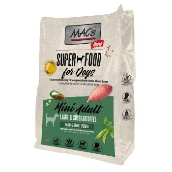 MAC's Dog Mono Mini Adult Trockenfutter Lamm und Süßkartoffel 7 kg