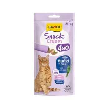 GimCat Snack Cream Thunfisch und Gras 6x15 g