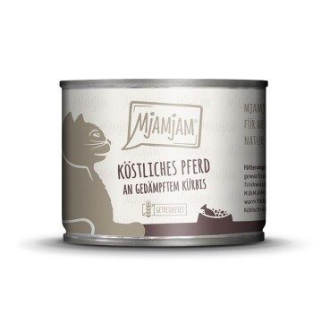 MjAMjAM Nassfutter Katze Adult Pferd und Kürbis 6x200 g