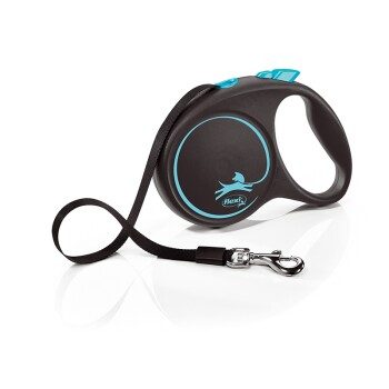 Flexi Black Design Gurt blau L, 5 m, 50 kg