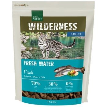 REAL NATURE WILDERNESS Trockenfutter Katze, Adult, Fresh Water, Fisch 300 g