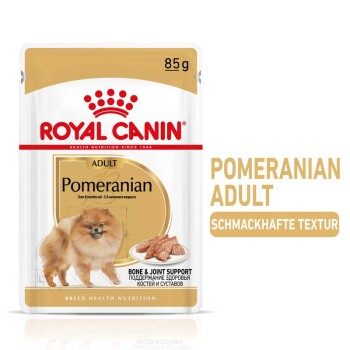 ROYAL CANIN Breed Pomeranian Feuchtnahrung für Zwergspitze als Mousse (>8 Monate)12x85g 12x85 g