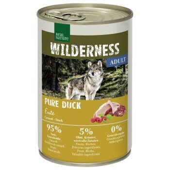 REAL NATURE WILDERNESS Nassfutter Hund Adult Pure Duck 12x400 g