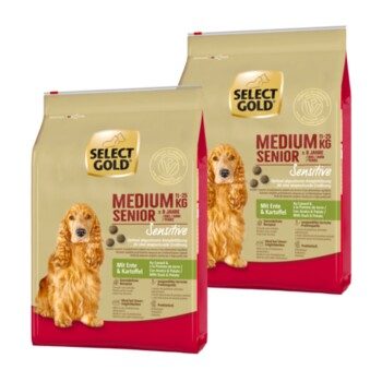 SELECT GOLD Sensitive Senior Medium Ente und Kartoffel 2x4 kg