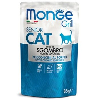 Monge Grill Senior Makrele 28x85g