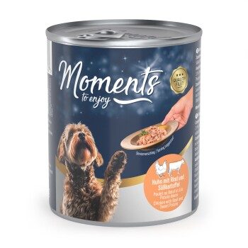 MOMENTS Nassfutter Hund, Adult, Rind 24x220 g