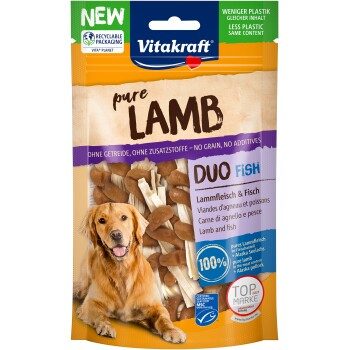 Vitakraft Pure LAMB Duo Fisch, Lamm & Fisch 8x80 g