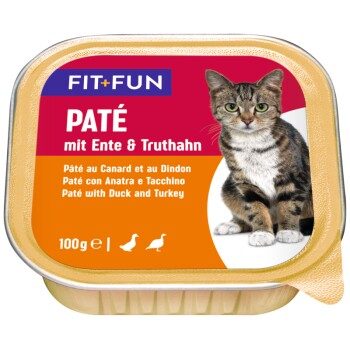 FIT+FUN Adult Paté Ente und Truthahn 64x100 g