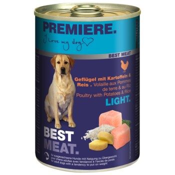 PREMIERE Best Meat Light Geflügel und Reis 6x400 g