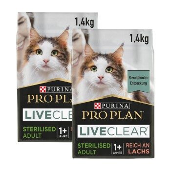 PRO PLAN Liveclear Sterilised Adult Lachs 2x1.4 kg