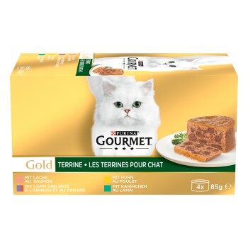 GOURMET Gold Terrine verschiedene Geschmacksrichtungen 4x85 g