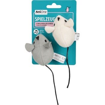 AniOne Spielzeugmaus Knisterfolie 2 Stück